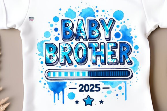 Baby Brother Loading 2025 PNG Tie Dye