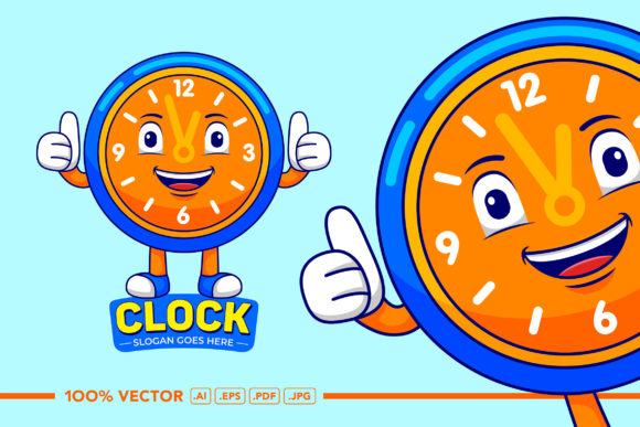 Clock Mascot Logo Vector: A Versatile Design Asset