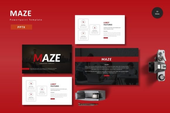 Maze - Powerpoint Template: A Modern Design Asset