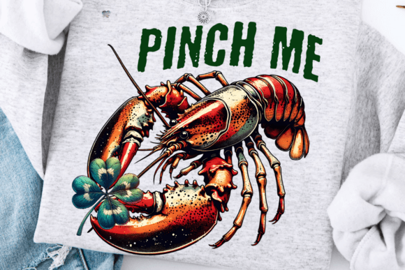 St Patricks Day Lobster PNG Pinch Me: Festive Design Asset
