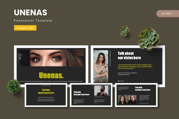 Unenas - Google Slide Template for Modern Presentations
